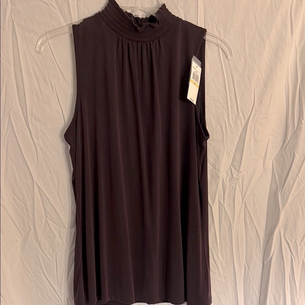 Elegant Sleeveless Top in Deep Purple NWT - Cupio brand